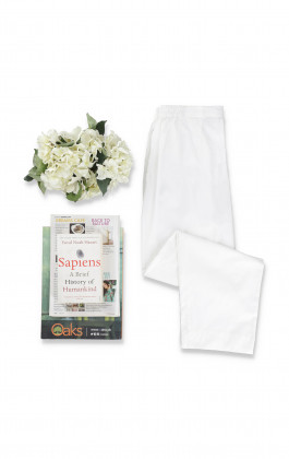 White Dyed Straight Pant